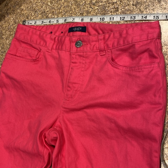 Chaps Pink Madden Straight Jeans Pants Size 6 - Picture 4 of 17